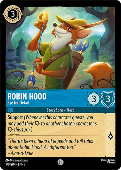 Image for Robin Hood - Eye for Detail (170/204) [Archazia's Island] - Disney Lorcana