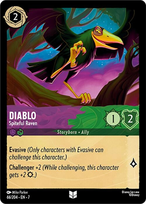 Image for Diablo - Spiteful Raven (66/204) [Archazia's Island] - Disney Lorcana