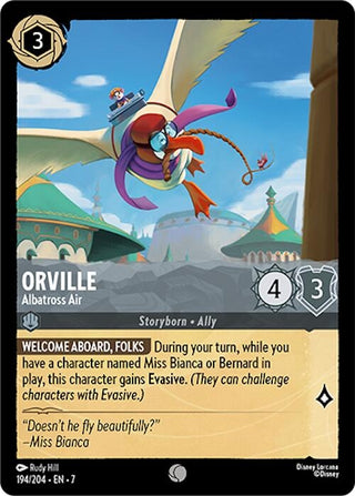 Image for Orville - Albatross Air (194/204) [Archazia's Island] - Disney Lorcana