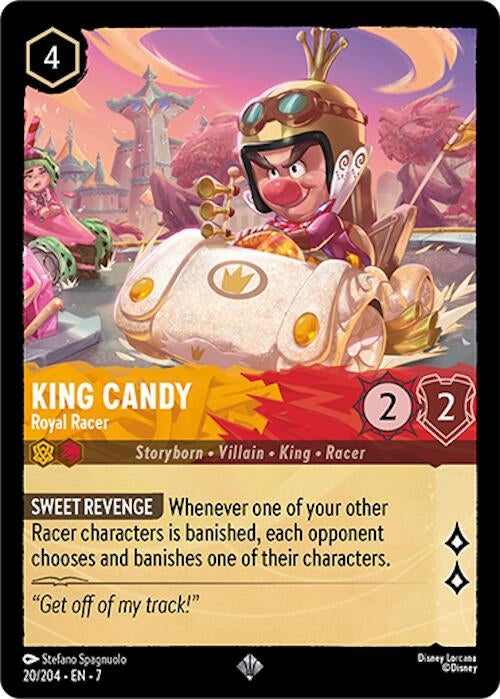 Image for King Candy - Royal Racer (20/204) [Archazia's Island] - Disney Lorcana