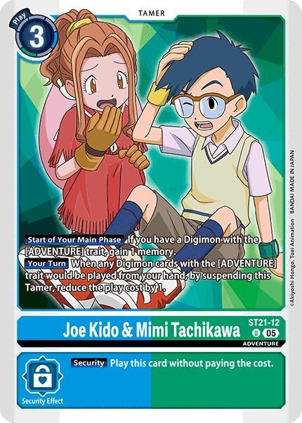 Image for Joe Kido & Mimi Tachikawa (ST21-12 U) (Starter Deck 21: Hero of Hope) - Digimon Card Game