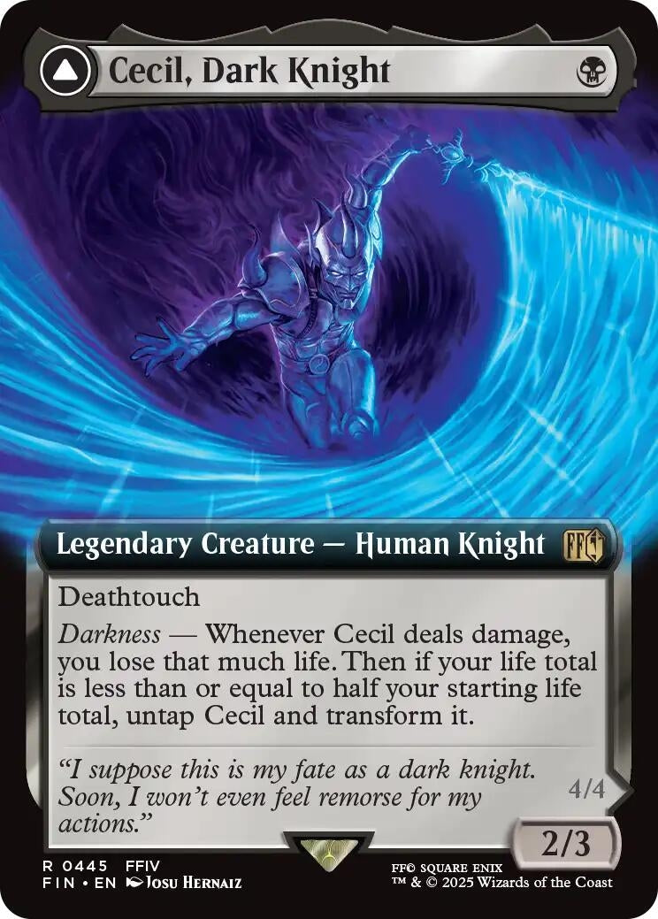 Image for Cecil, Dark Knight (Extended Art) (445) (FINAL FANTASY) - Magic: The Gathering