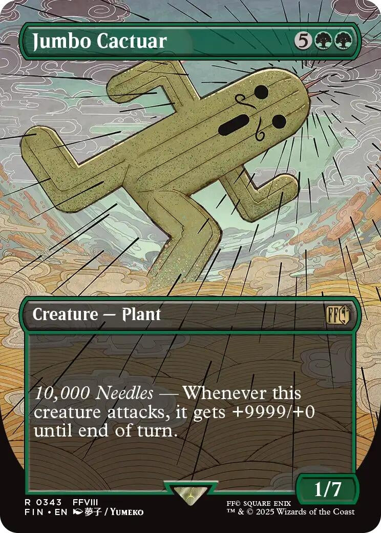 Jumbo Cactuar (Borderless) (343) (FINAL FANTASY)