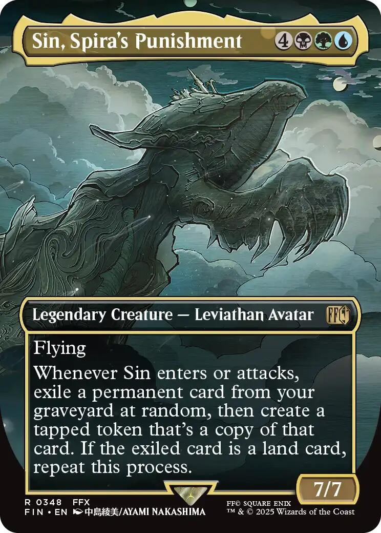 Image for Sin, Spira's Punishment (Borderless) (348) (FINAL FANTASY) - Magic: The Gathering