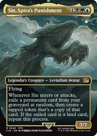 Image for Sin, Spira's Punishment (Borderless) (348) (FINAL FANTASY) - Magic: The Gathering