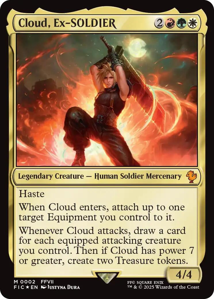 Image for Cloud, Ex-SOLDIER (2) (Commander: FINAL FANTASY) - Magic: The Gathering