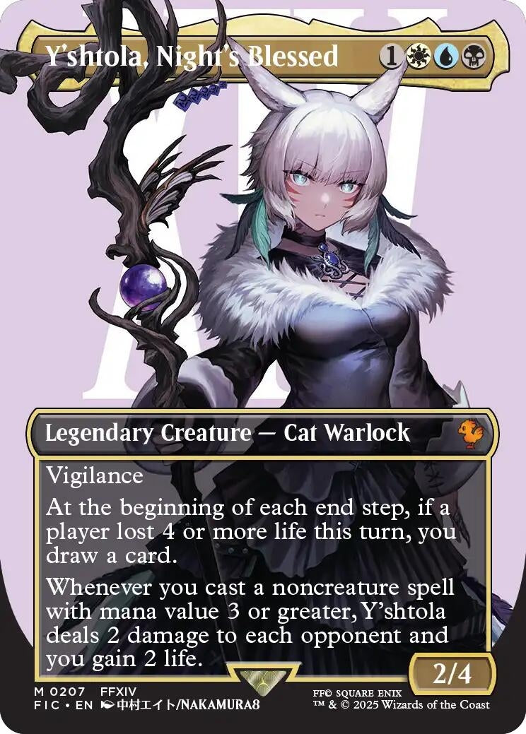 Image for Y'shtola, Night's Blessed (Borderless) (207) (Commander: FINAL FANTASY) - Magic: The Gathering