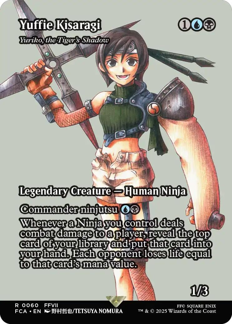 Image for Yuffie Kisaragi - Yuriko, the Tiger's Shadow (Showcase) (60) (FINAL FANTASY: Through the Ages) - Magic: The Gathering