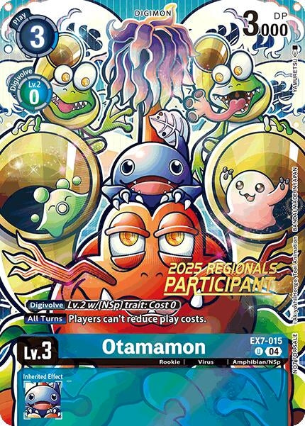 Image for Otamamon (2025 Regionals Participant) (EX7-015 U) (Digimon LIBERATOR) - Digimon Card Game