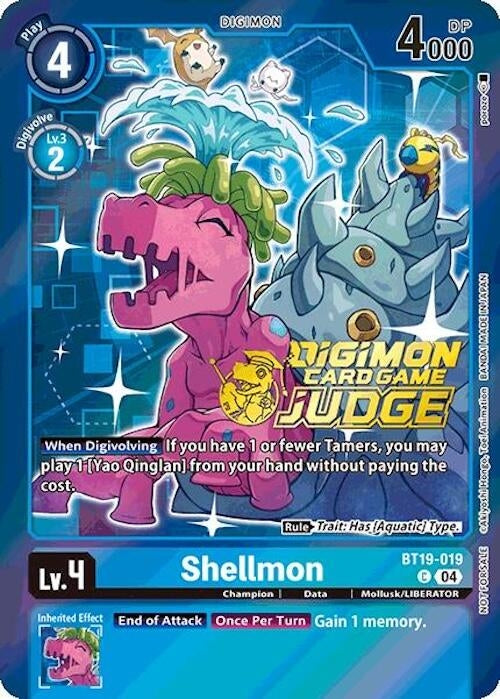 Image for Shellmon (Judge Pack 2025 Wave 1) (BT19-019 C) (Release Special Booster 2.0) - Digimon Card Game
