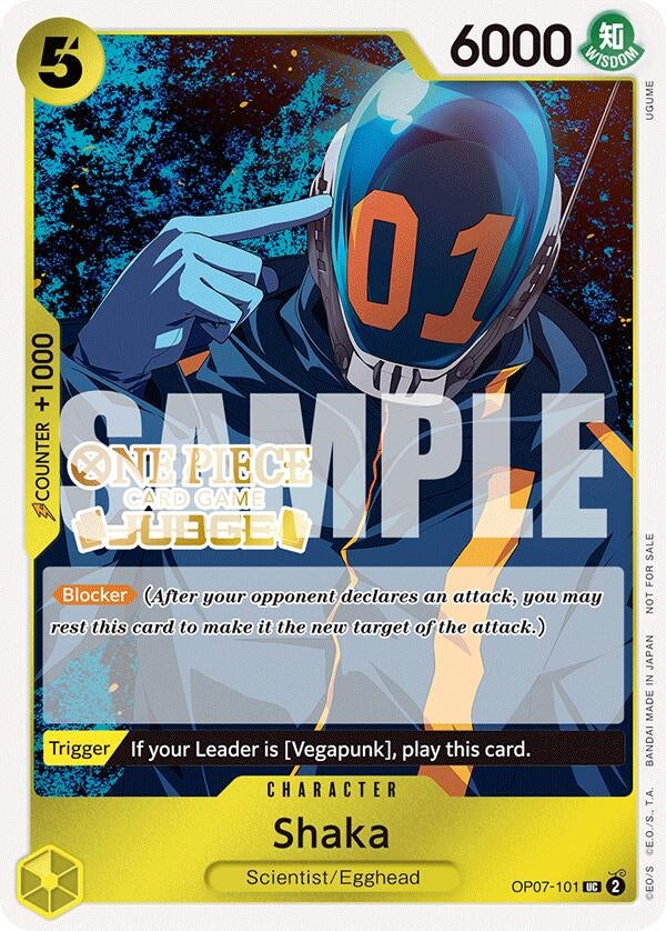 Image for Shaka (Judge Pack Vol. 5) (OP07-101) (One Piece Promotion Cards) - One Piece Card Game