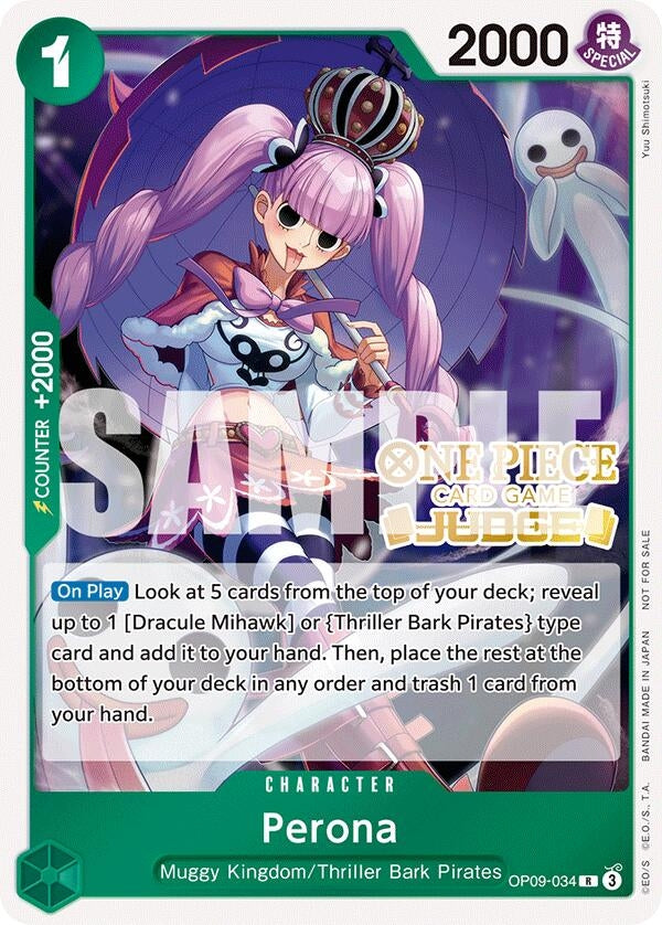 Image for Perona (Judge Pack Vol. 5) (OP09-034) (One Piece Promotion Cards) - One Piece Card Game