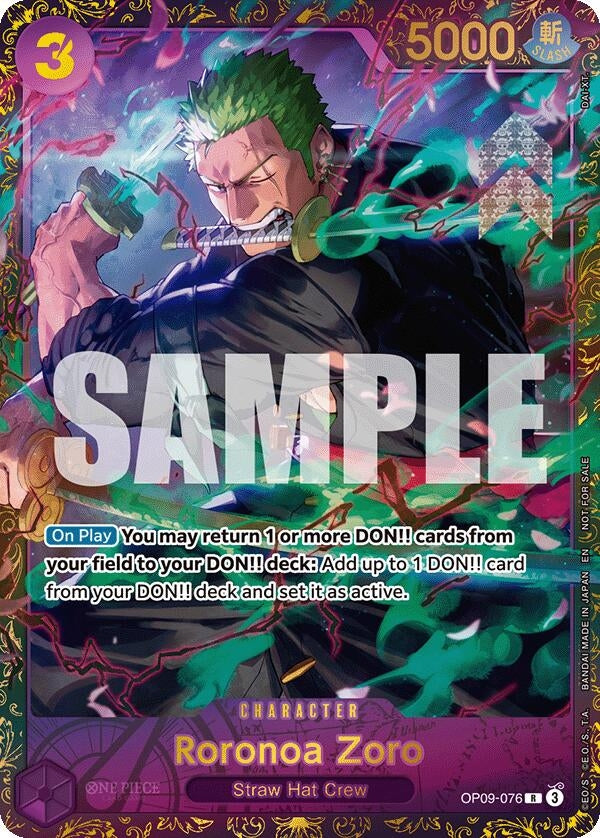 Image for Roronoa Zoro (Championship 25-26 Regionals Season 1) (OP09-076) (One Piece Promotion Cards) - One Piece Card Game