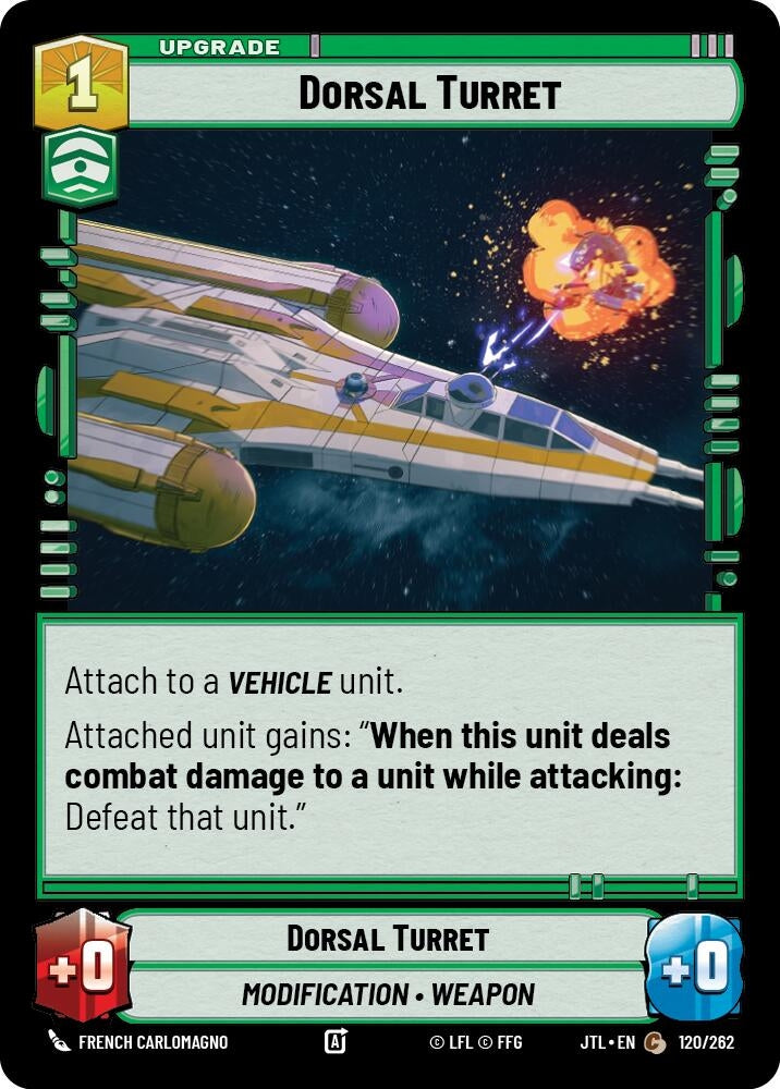 Image for Dorsal Turret (120/262) (Jump to Lightspeed) - Star Wars: Unlimited