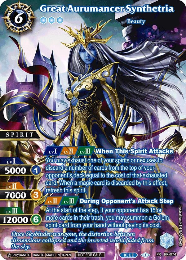 Image for Great Aurumancer Synthetria (Textured) (PR-074) [Battle Spirits Saga Promo Cards] - Battle Spirits Saga