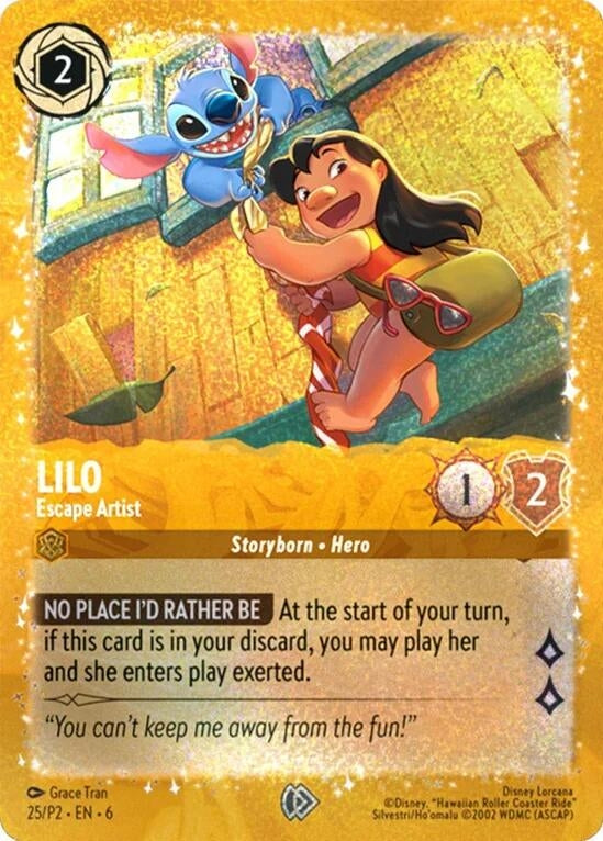 Image for Lilo - Escape Artist (25) [Disney Lorcana Promo Cards] - Disney Lorcana