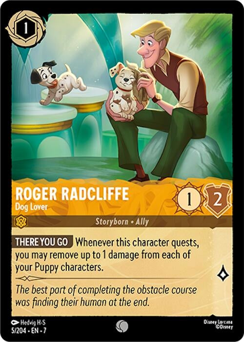 Image for Roger Radcliffe - Dog Lover (5/204) [Archazia's Island] - Disney Lorcana