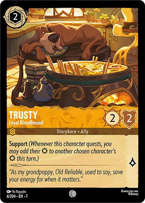 Image for Trusty - Loyal Bloodhound (6/204) [Archazia's Island] - Disney Lorcana