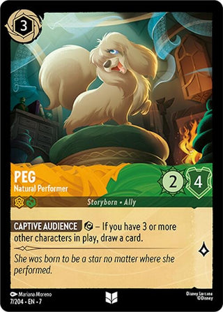 Image for Peg - Natural Performer (7/204) [Archazia's Island] - Disney Lorcana