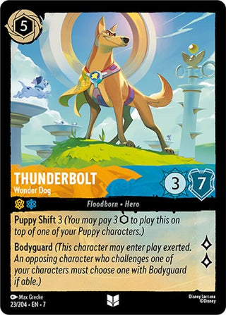 Image for Thunderbolt - Wonder Dog (23/204) [Archazia's Island] - Disney Lorcana