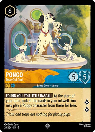 Image for Pongo - Dear Old Dad (29/204) [Archazia's Island] - Disney Lorcana