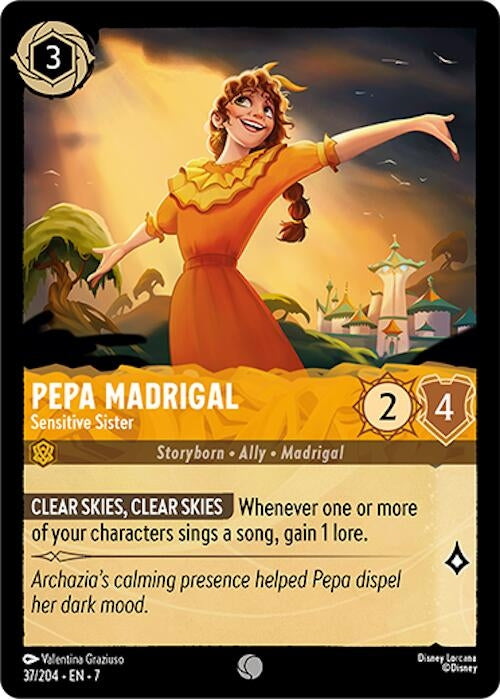 Image for Pepa Madrigal - Sensitive Sister (37/204) [Archazia's Island] - Disney Lorcana
