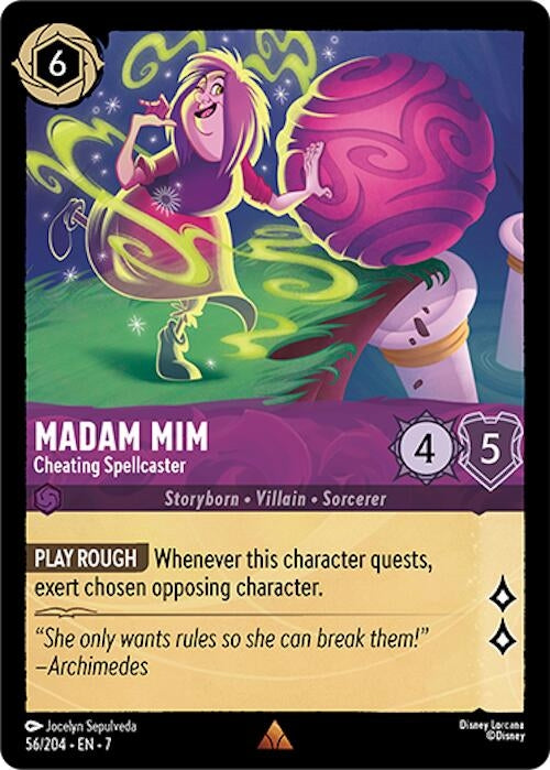 Image for Madam Mim - Cheating Spellcaster (56/204) [Archazia's Island] - Disney Lorcana