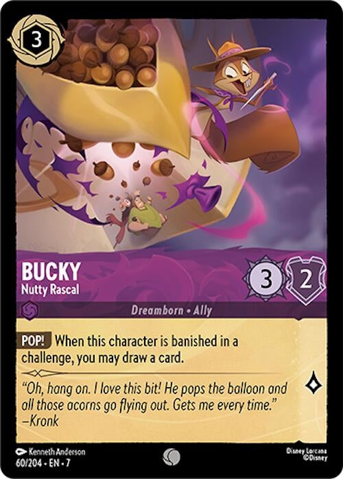 Image for Bucky - Nutty Rascal (60/204) [Archazia's Island] - Disney Lorcana