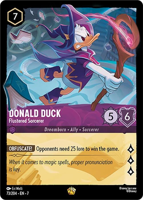 Image for Donald Duck - Flustered Sorcerer (73/204) [Archazia's Island] - Disney Lorcana