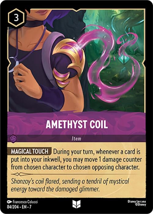 Image for Amethyst Coil (84/204) [Archazia's Island] - Disney Lorcana