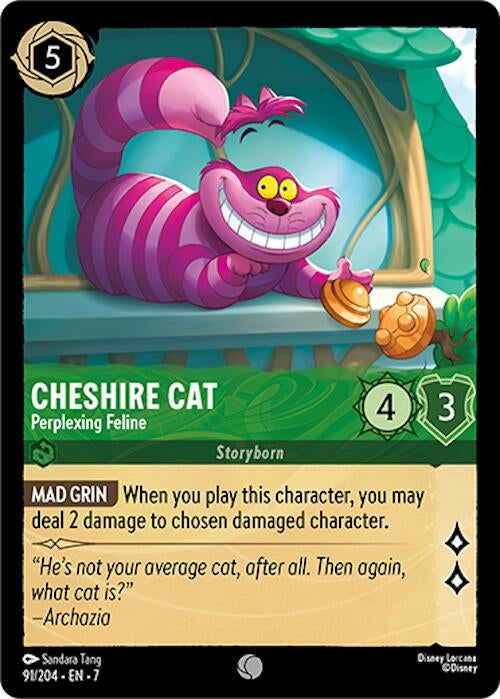 Image for Cheshire Cat - Perplexing Feline (91/204) [Archazia's Island] - Disney Lorcana