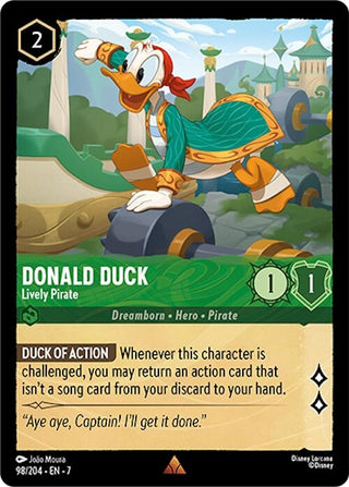 Image for Donald Duck - Lively Pirate (98/204) [Archazia's Island] - Disney Lorcana