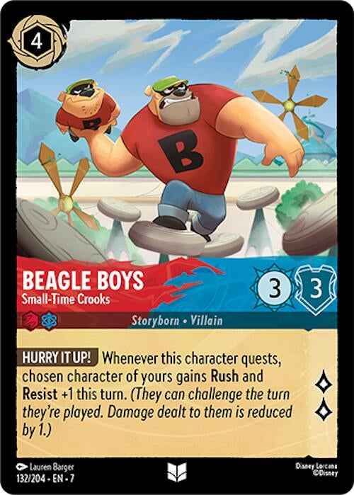 Image for Beagle Boys - Small-Time Crooks (132/204) [Archazia's Island] - Disney Lorcana