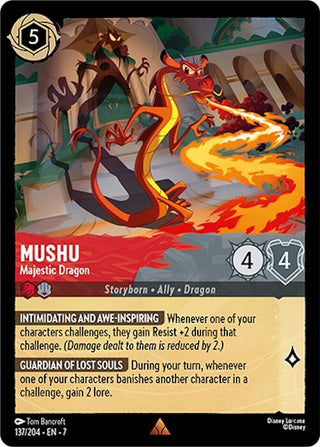 Image for Mushu - Majestic Dragon (137/204) [Archazia's Island] - Disney Lorcana