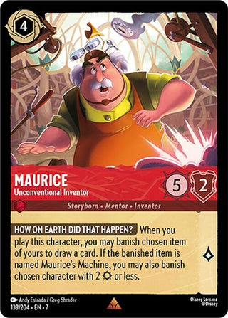 Image for Maurice - Unconventional Inventor (138/204) [Archazia's Island] - Disney Lorcana