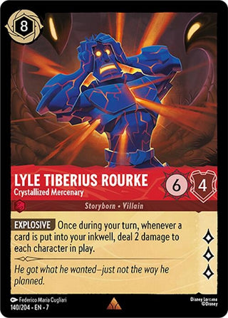 Image for Lyle Tiberius Rourke - Crystallized Mercenary (140/204) [Archazia's Island] - Disney Lorcana