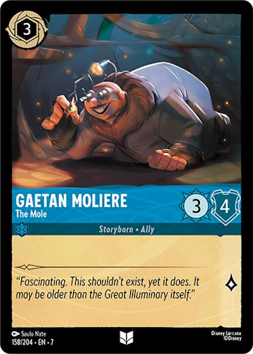 Image for Gaetan Moliere - The Mole (158/204) [Archazia's Island] - Disney Lorcana