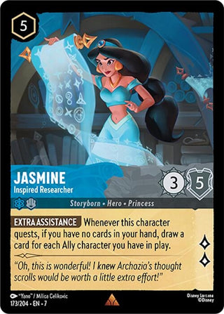 Image for Jasmine - Inspired Researcher (173/204) [Archazia's Island] - Disney Lorcana