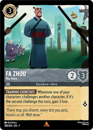Image for Fa Zhou - War Hero (188/204) [Archazia's Island] - Disney Lorcana