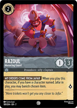 Image for Razoul - Menacing Guard (189/204) [Archazia's Island] - Disney Lorcana