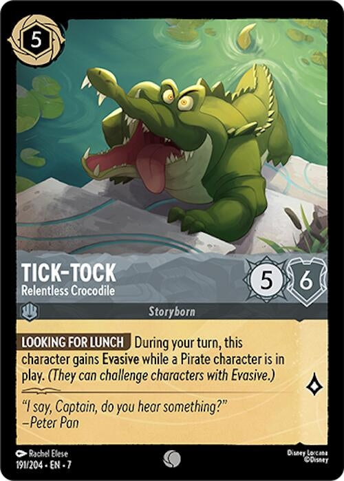Image for Tick-Tock - Relentless Crocodile (191/204) [Archazia's Island] - Disney Lorcana