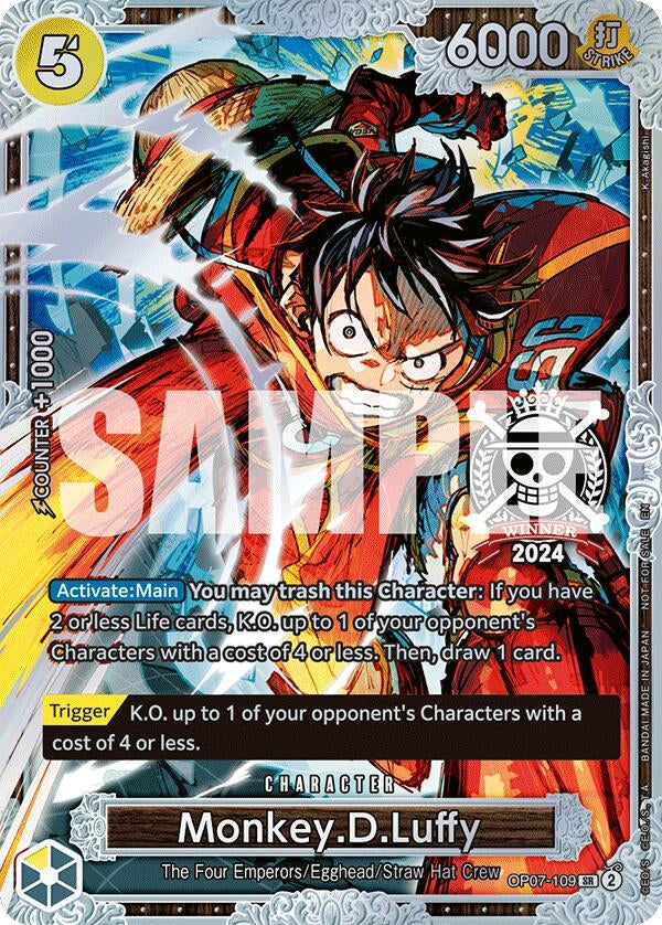 Image for Monkey.D.Luffy (Championship 2024 World Final 2nd Place) (OP07-109) (One Piece Promotion Cards) - One Piece Card Game