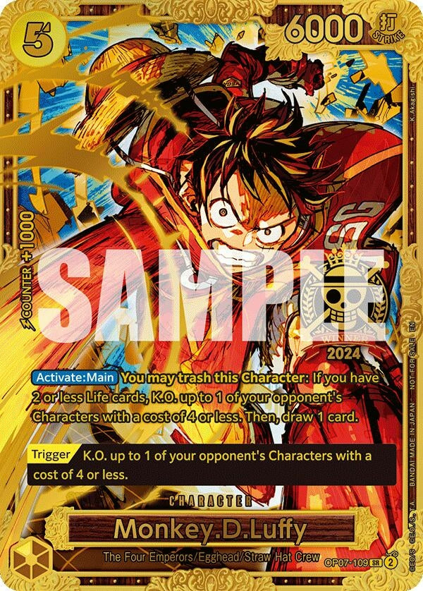 Image for Monkey.D.Luffy (Championship 2024 World Final 1st Place) (OP07-109) (One Piece Promotion Cards) - One Piece Card Game