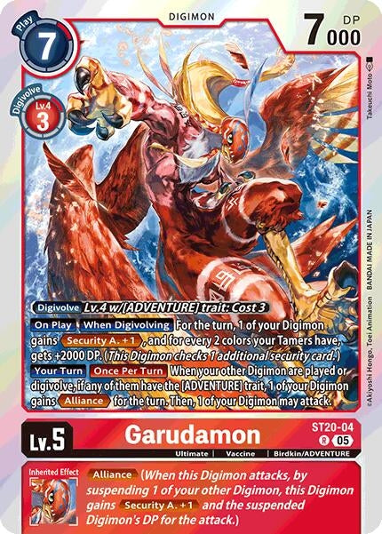 Image for Garudamon (ST20-04 R) (Starter Deck 20: Protector of Light) - Digimon Card Game