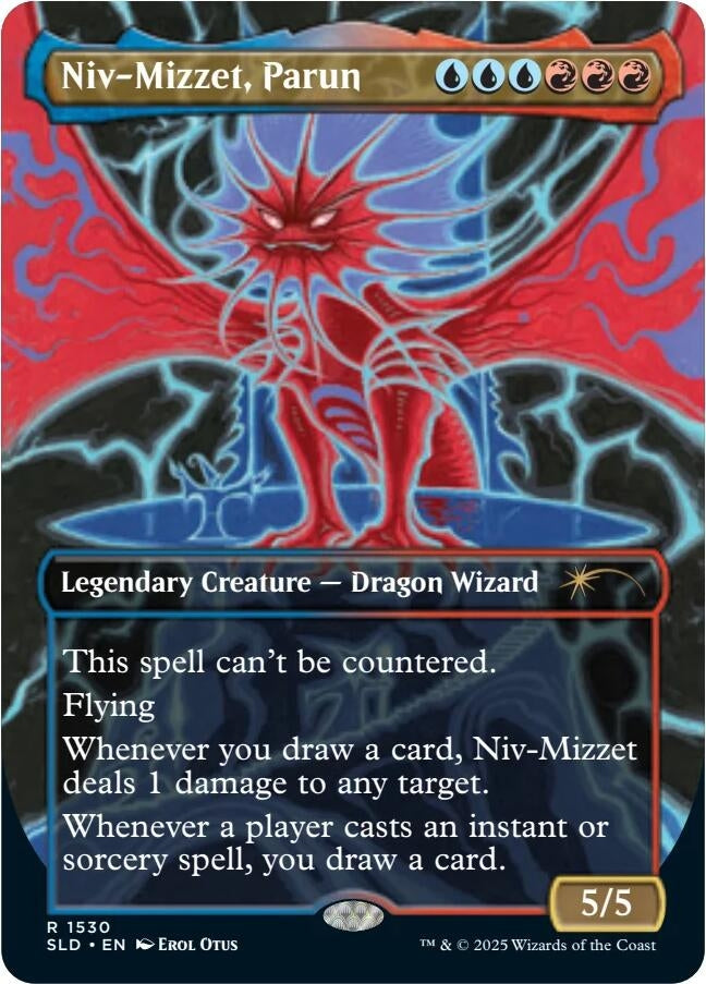 Image for Niv-Mizzet, Parun (Rainbow Foil) (1530) (Secret Lair Drop Series) - Magic: The Gathering