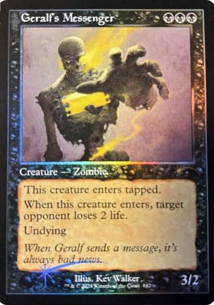 Image for Geralf's Messenger (842) (Retro Frame) (842) (Secret Lair Drop Series) - Magic: The Gathering