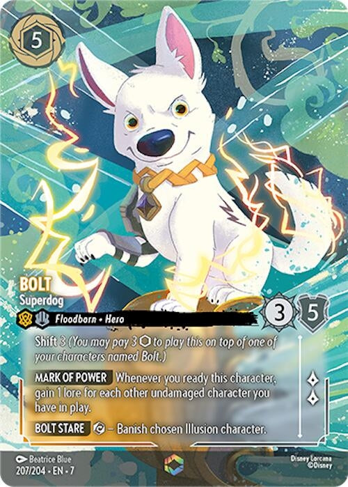 Image for Bolt - Superdog (Enchanted) (207/204) [Archazia's Island] - Disney Lorcana