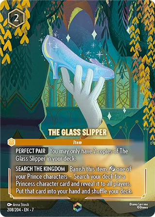 Image for The Glass Slipper (Enchanted) (208/204) [Archazia's Island] - Disney Lorcana