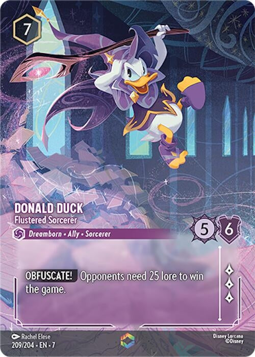 Image for Donald Duck - Flustered Sorcerer (Enchanted) (209/204) [Archazia's Island] - Disney Lorcana