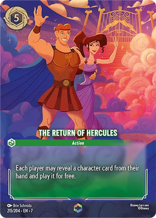 Image for The Return of Hercules (Enchanted) (215/204) [Archazia's Island] - Disney Lorcana